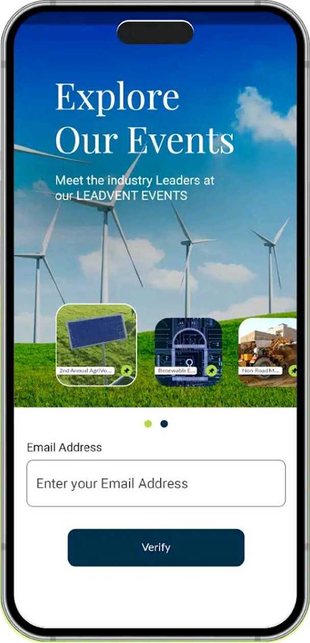 Networking app phone preview